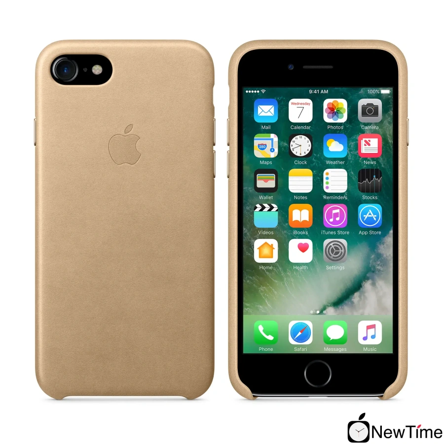 Чехол Apple iPhone 7/8/SE-2 Leather Case - Tan (MMY72)