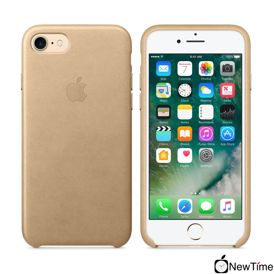 Чехол Apple iPhone 7/8/SE-2 Leather Case - Tan (MMY72)