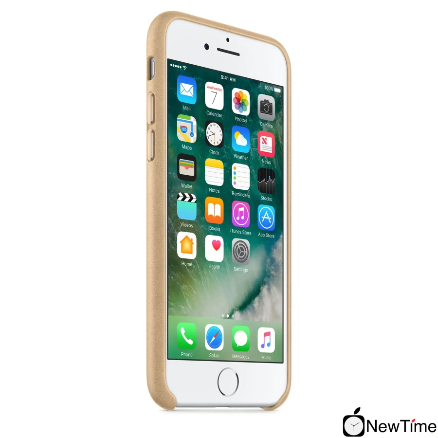 Чехол Apple iPhone 7/8/SE-2 Leather Case - Tan (MMY72)