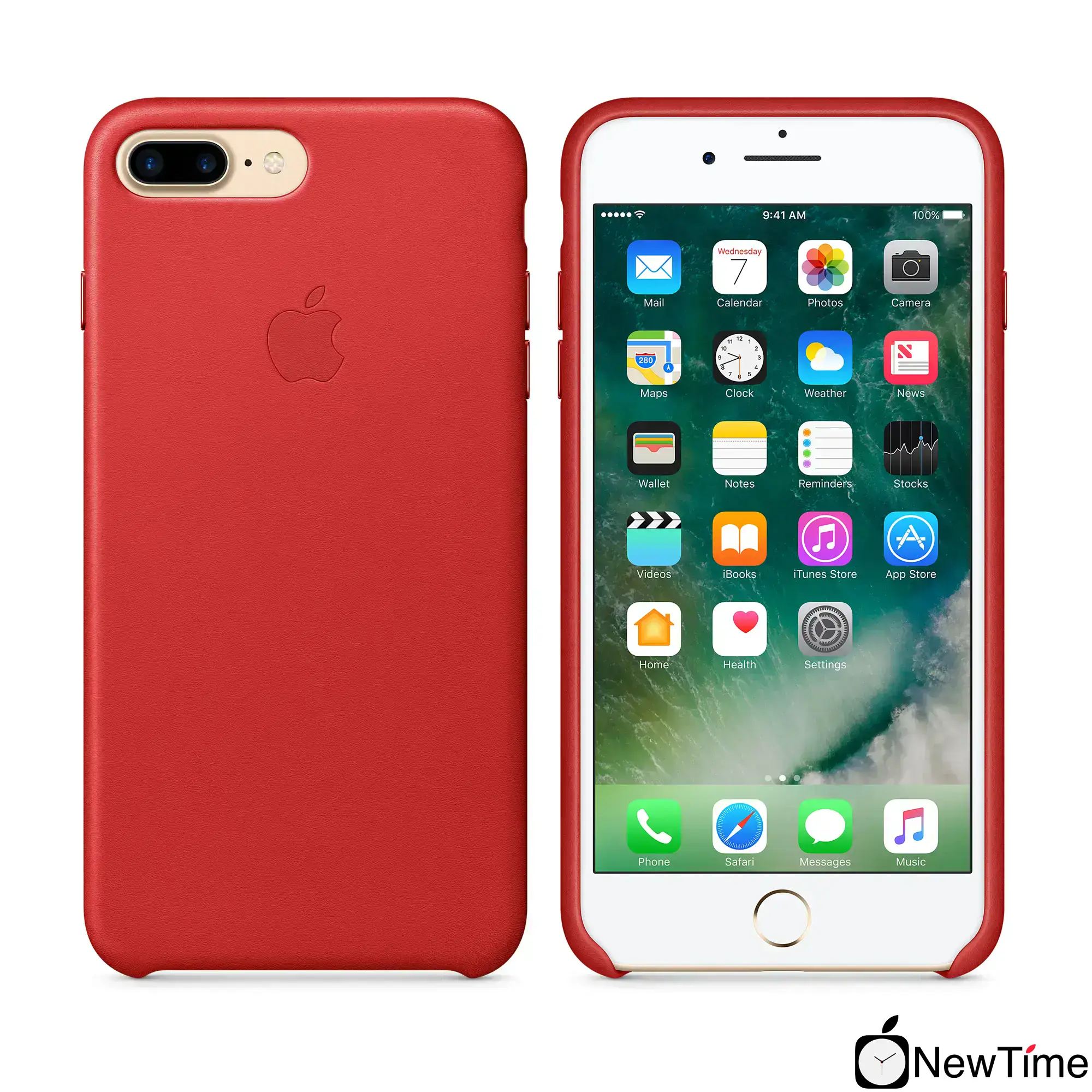 Чохол Apple iPhone 7/8 Plus Leather Case - (PRODUCT)RED (MMYK2, MQHN2)