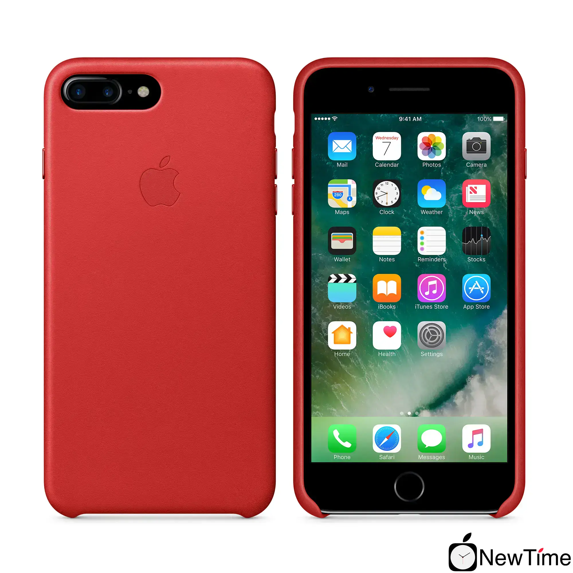 Чохол Apple iPhone 7/8 Plus Leather Case - (PRODUCT)RED (MMYK2, MQHN2)
