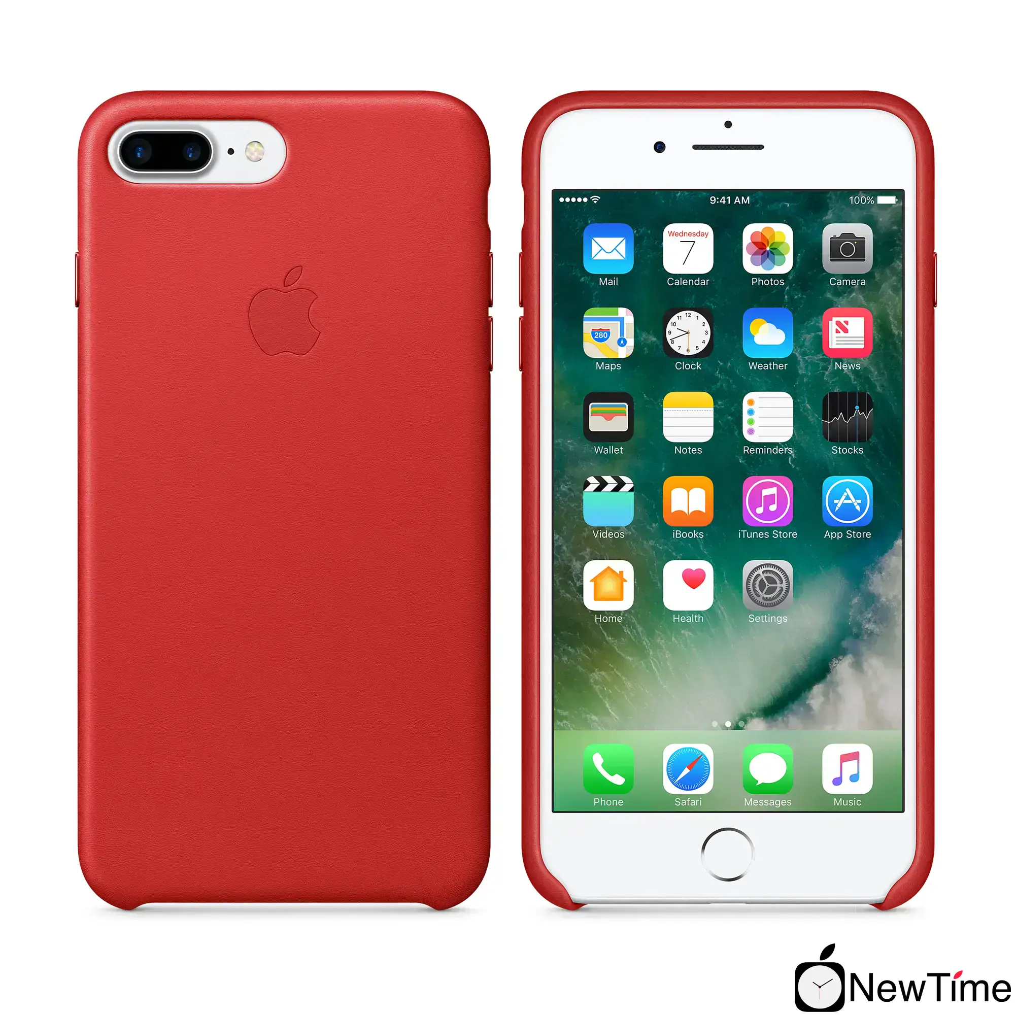 Чохол Apple iPhone 7/8 Plus Leather Case - (PRODUCT)RED (MMYK2, MQHN2)