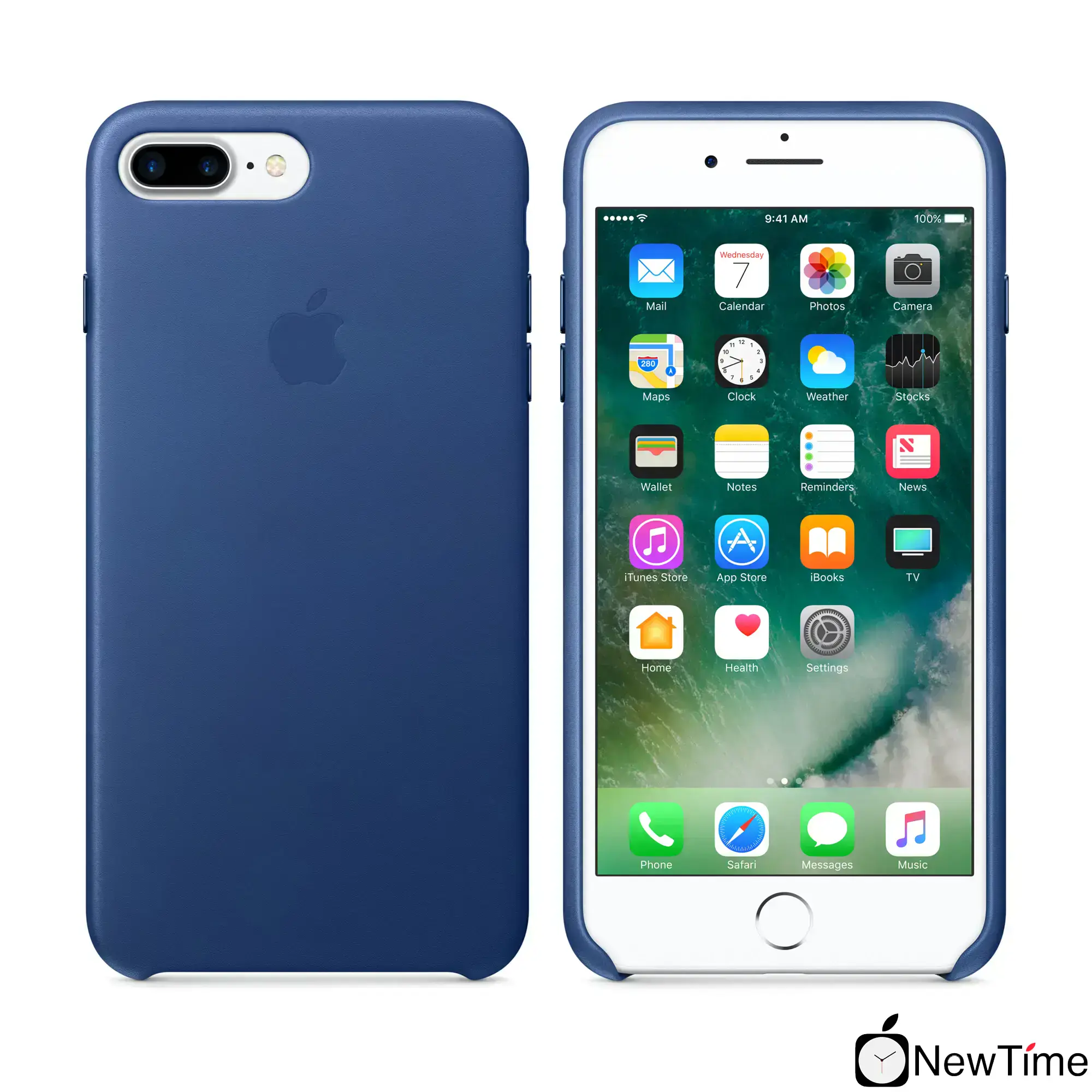 Чохол Apple iPhone 7/8 Plus Leather Case - Sapphire (MPTF2)