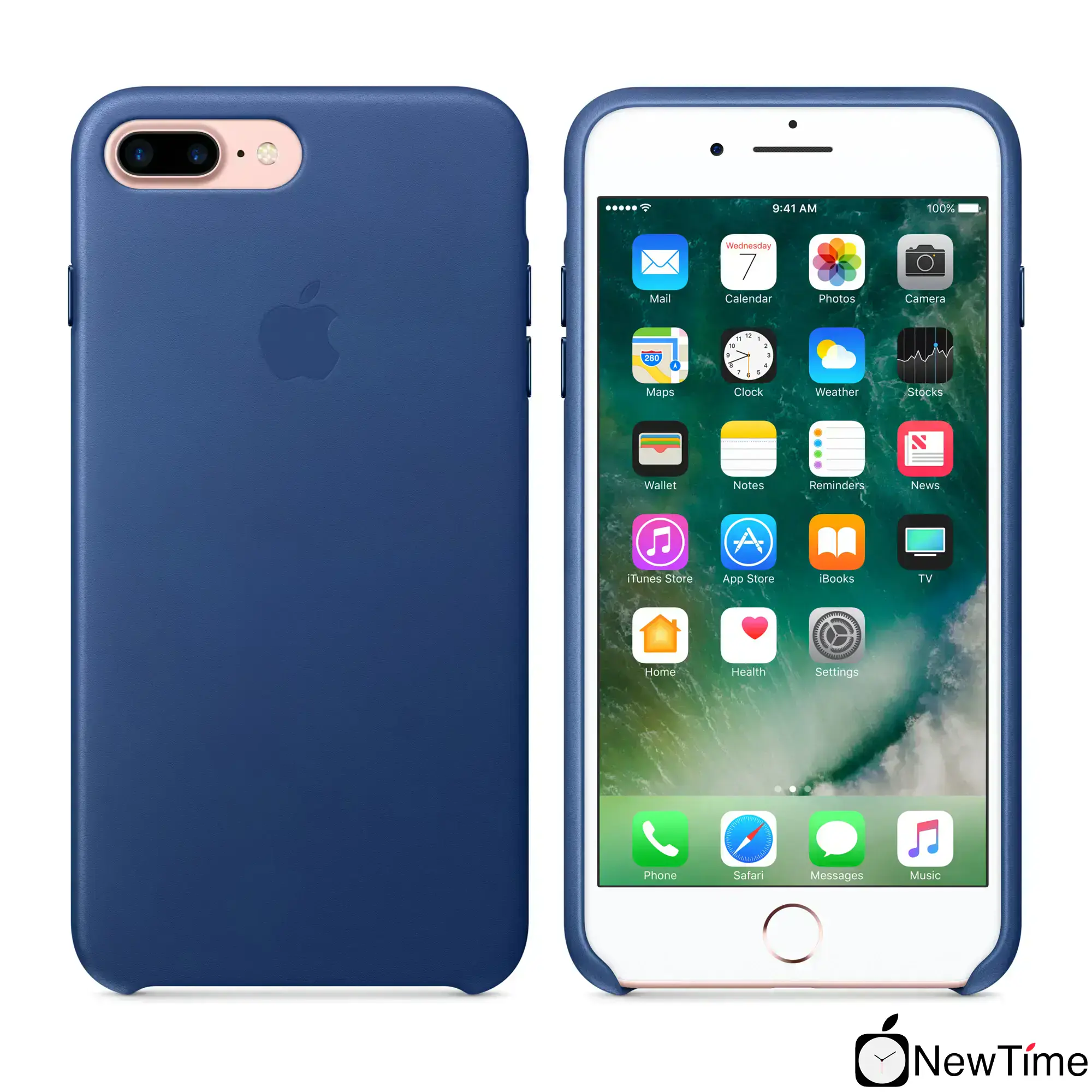 Чохол Apple iPhone 7/8 Plus Leather Case - Sapphire (MPTF2)