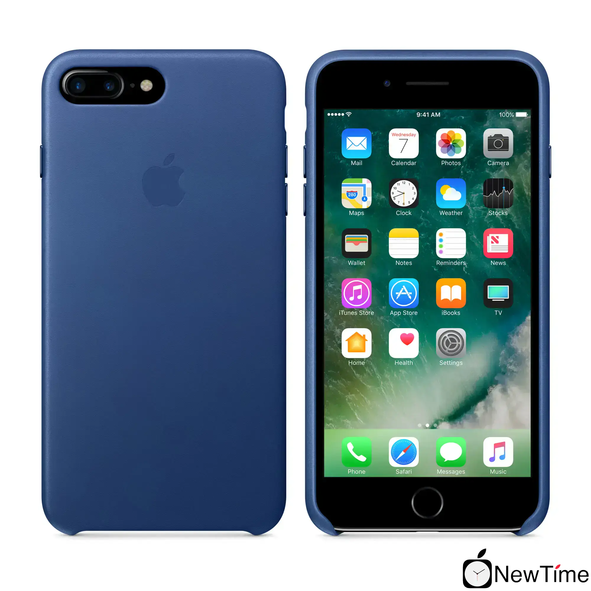 Чохол Apple iPhone 7/8 Plus Leather Case - Sapphire (MPTF2)
