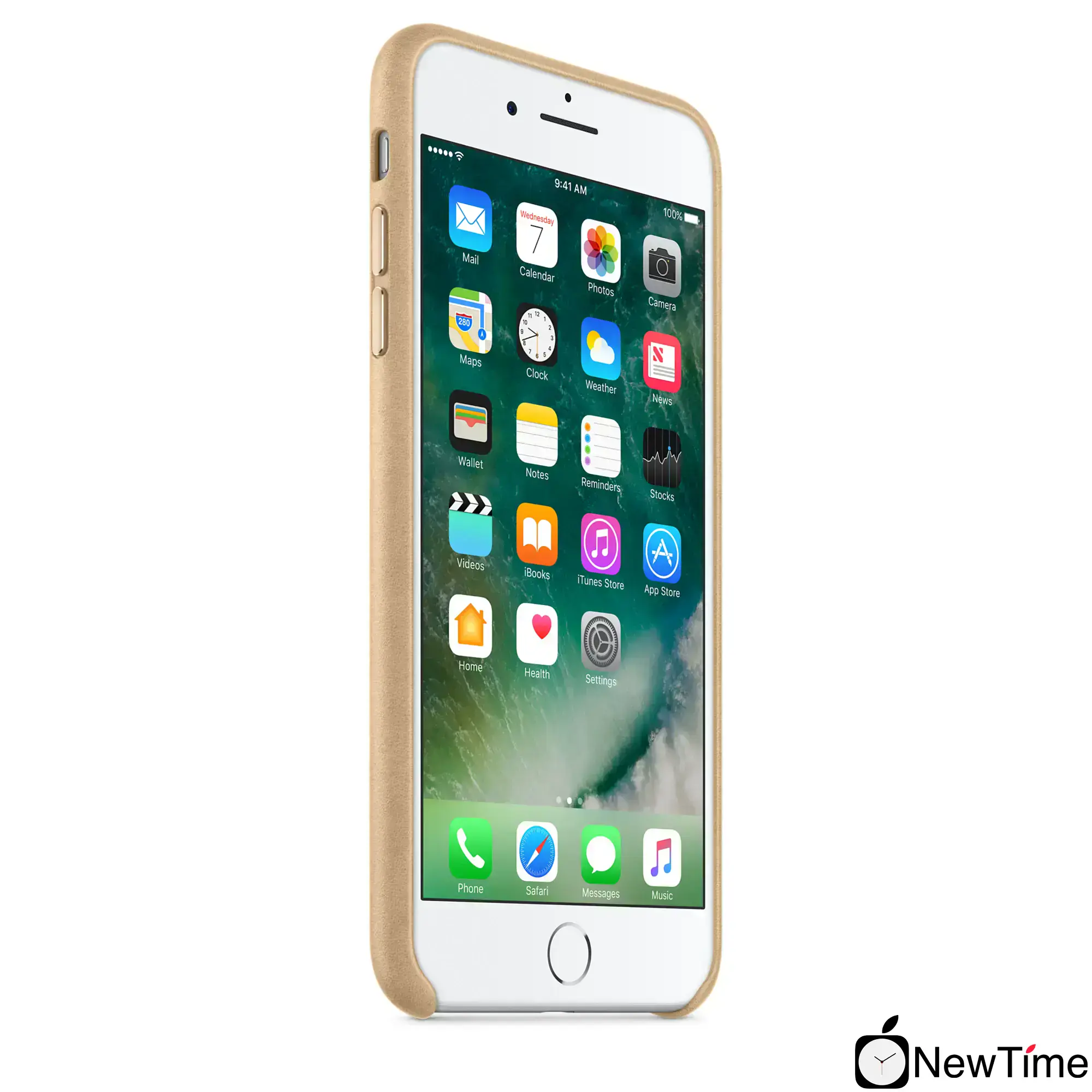 Чохол Apple iPhone 7/8 Plus Leather Case - Tan (MMYL2)