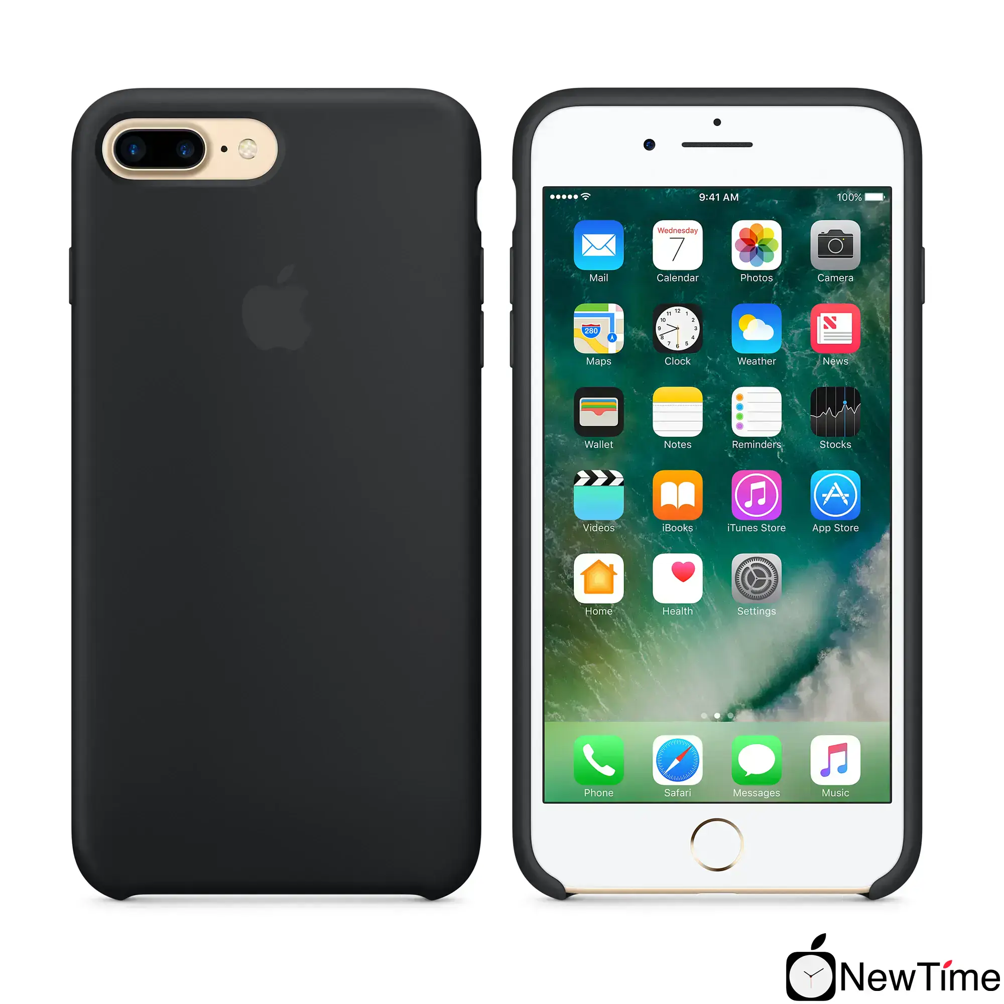 Чохол Apple iPhone 7/8 Plus Silicone Case - Black (MMQR2, MQGW2)
