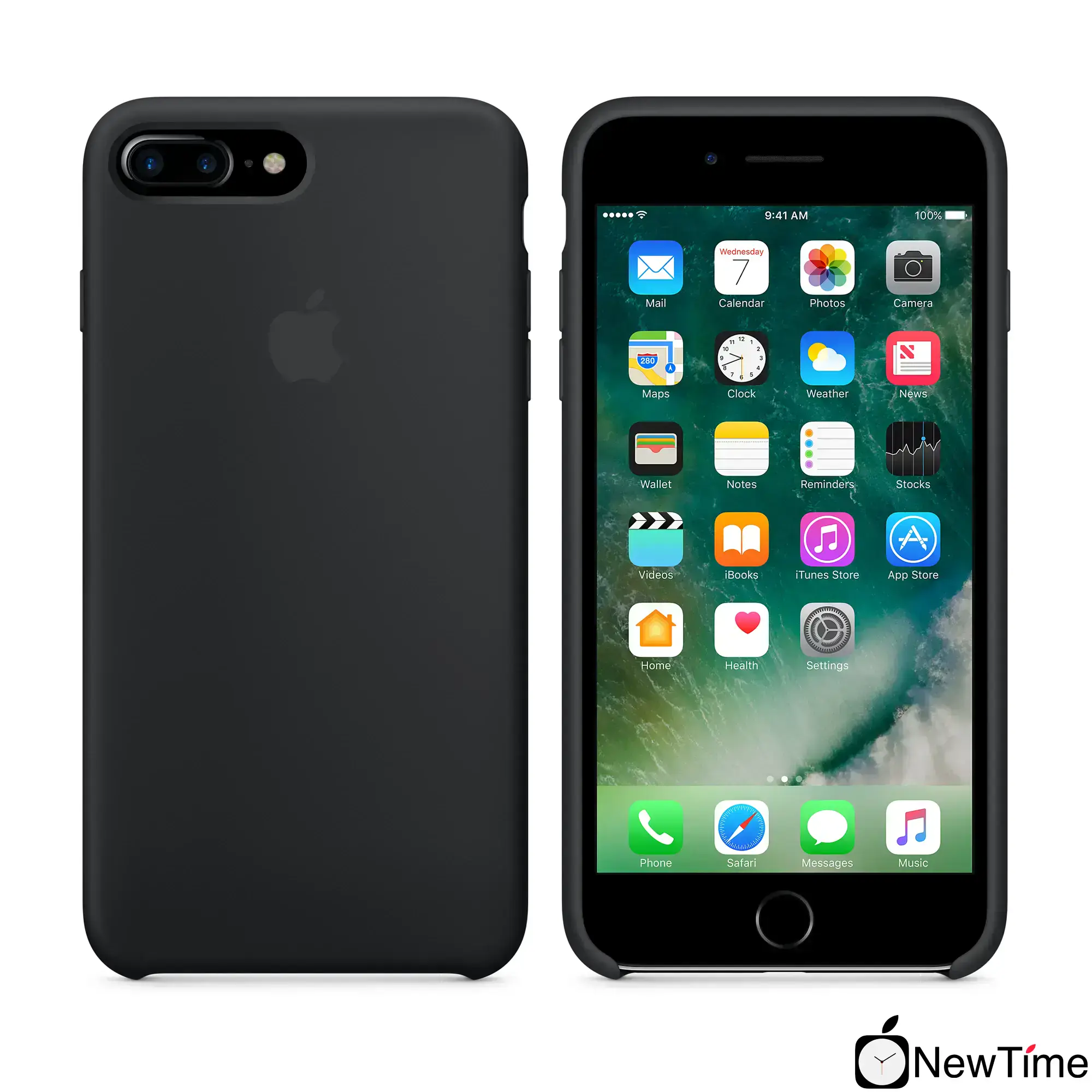 Чохол Apple iPhone 7/8 Plus Silicone Case - Black (MMQR2, MQGW2)