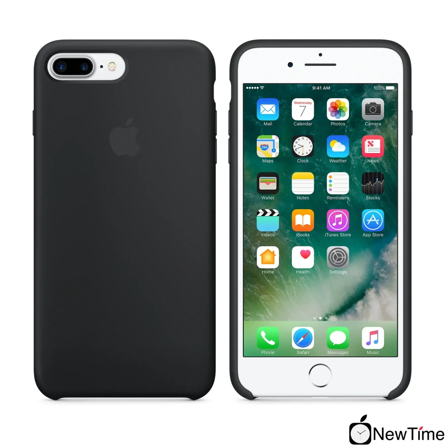 Чехол Apple iPhone 7/8 Plus Silicone Case - Black (MMQR2, MQGW2)