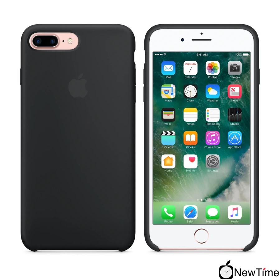 Чехол Apple iPhone 7/8 Plus Silicone Case - Black (MMQR2, MQGW2)