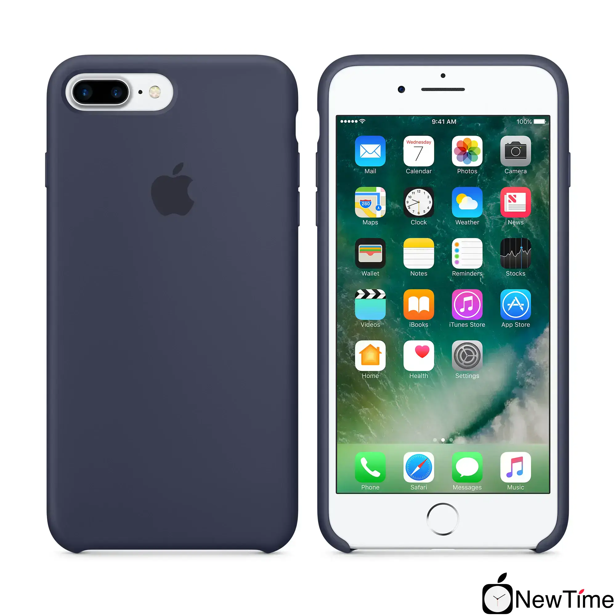 Чохол Apple iPhone 7/8 Plus Silicone Case LUX COPY - Midnight Blue (MMQU2, MQGY2)