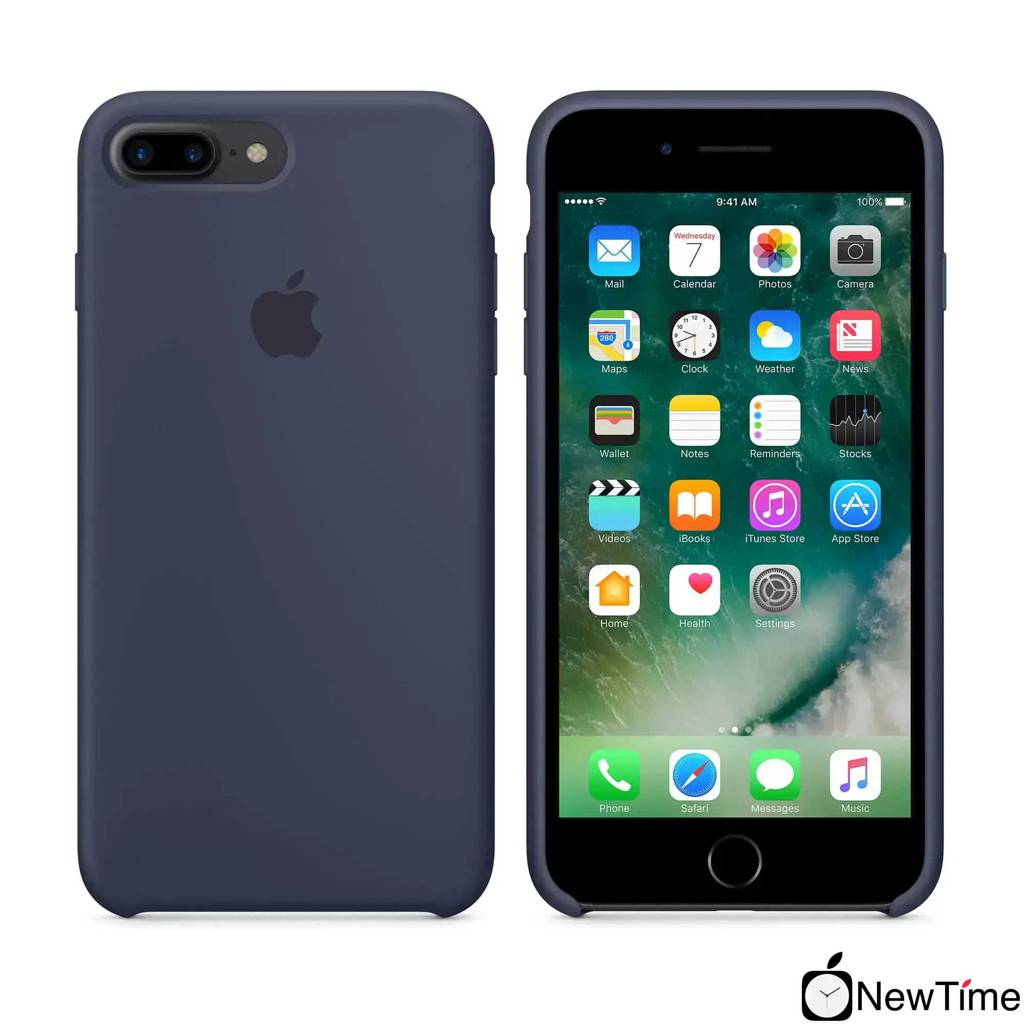 Чохол Apple iPhone 7/8 Plus Silicone Case LUX COPY - Midnight Blue (MMQU2, MQGY2)