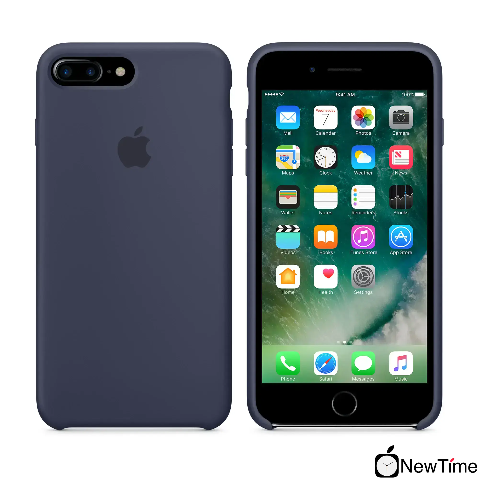Чохол Apple iPhone 7/8 Plus Silicone Case LUX COPY - Midnight Blue (MMQU2, MQGY2)