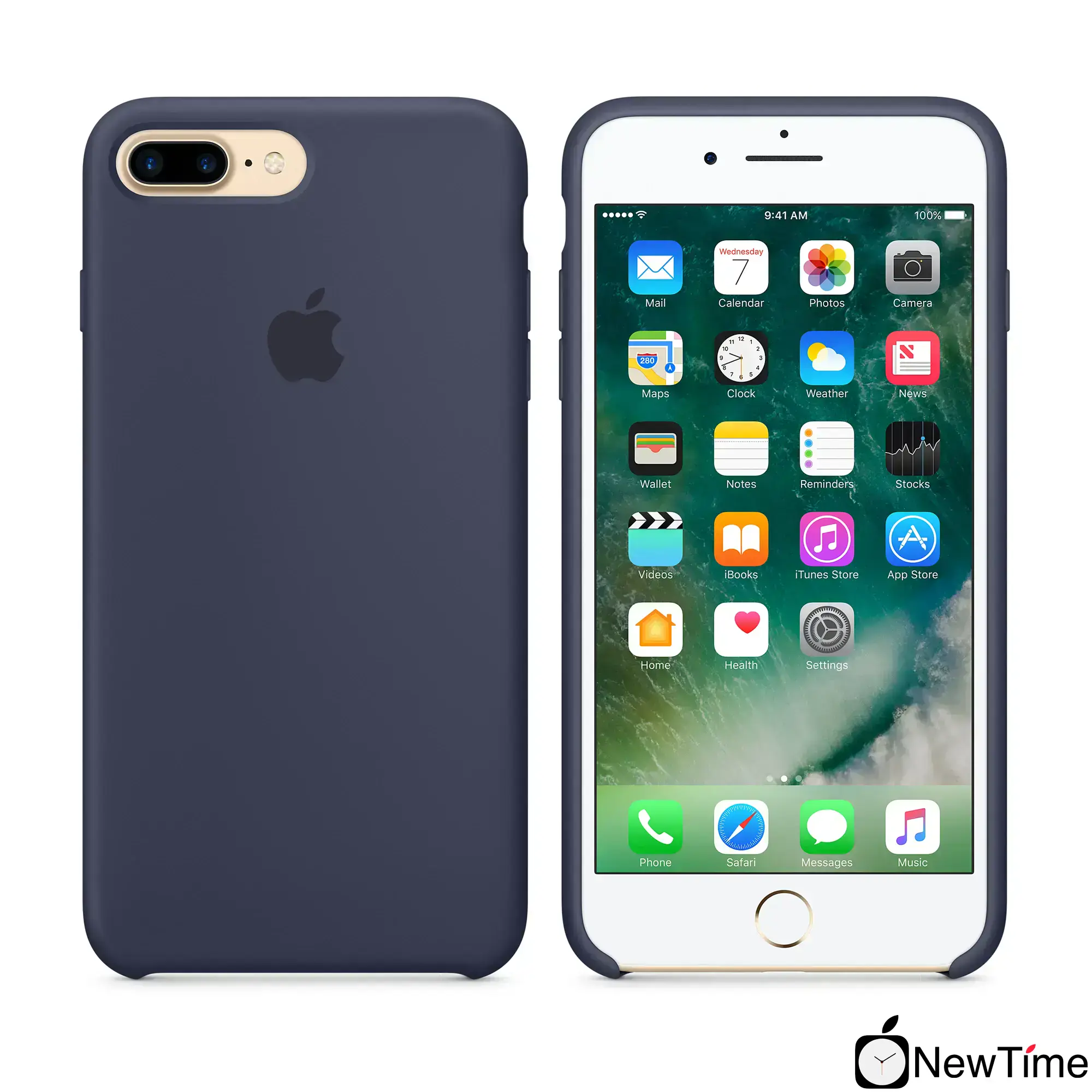 Чохол Apple iPhone 7/8 Plus Silicone Case LUX COPY - Midnight Blue (MMQU2, MQGY2)