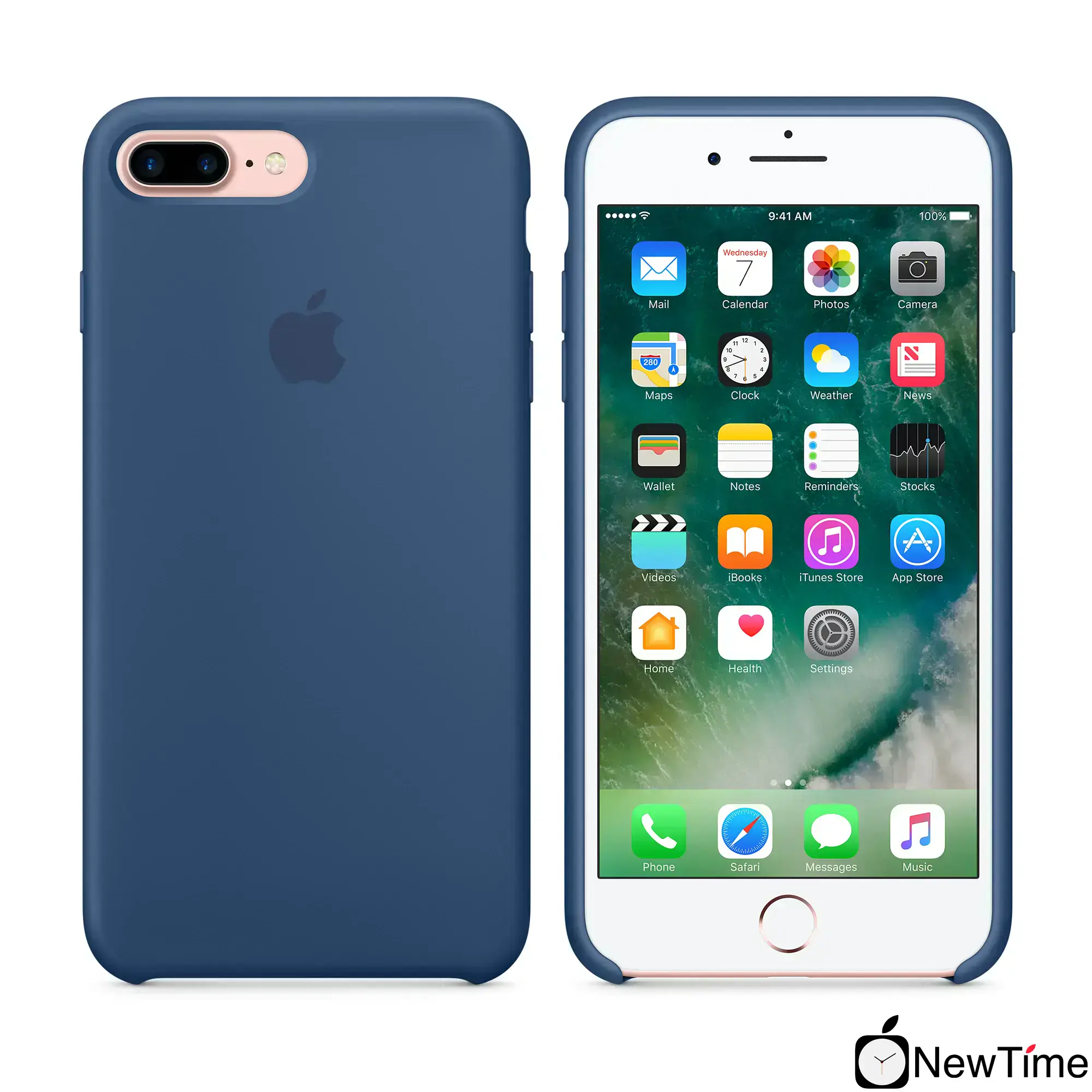 Чохол Apple iPhone 7/8 Plus Silicone Case - Ocean Blue (MMQX2)