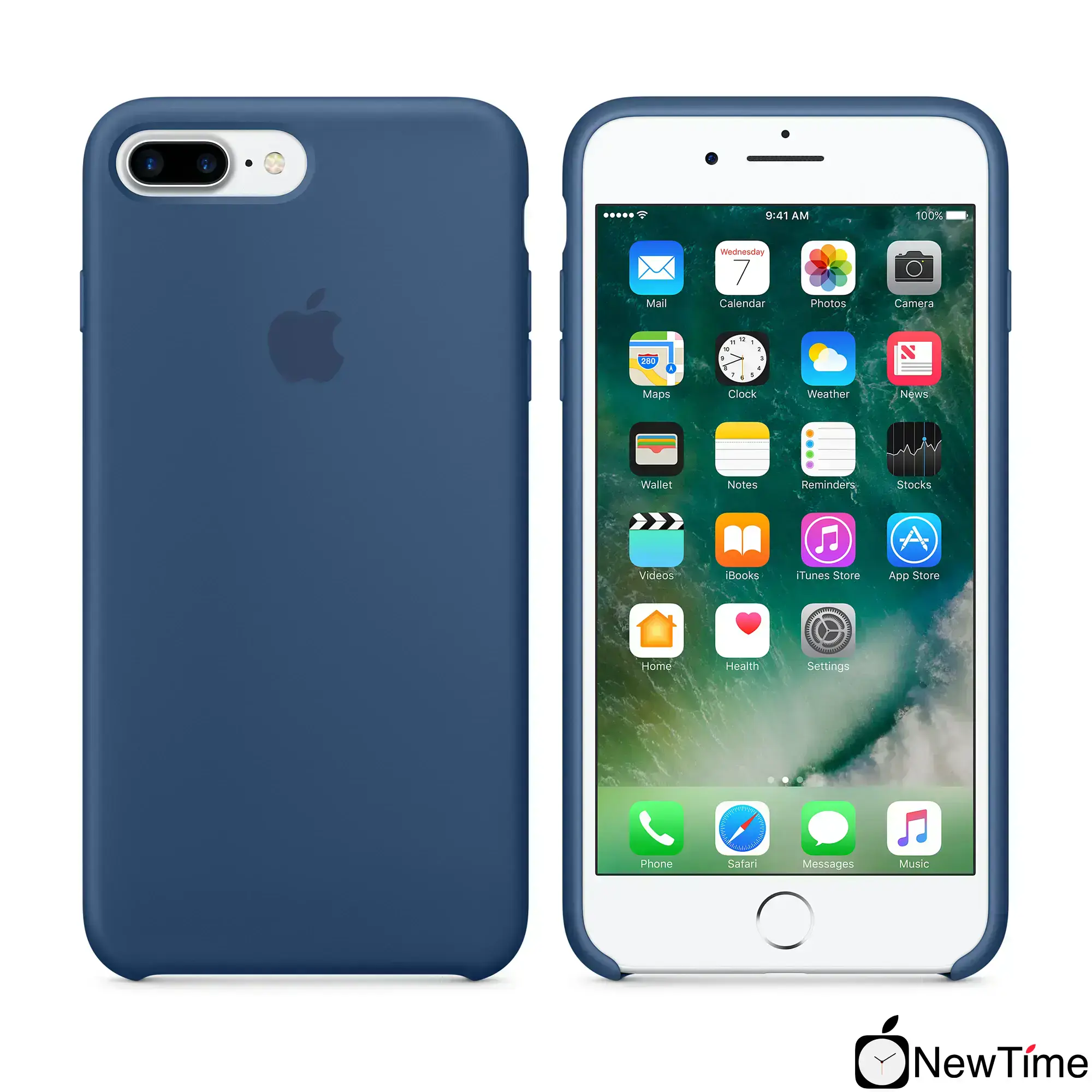Чохол Apple iPhone 7/8 Plus Silicone Case - Ocean Blue (MMQX2)