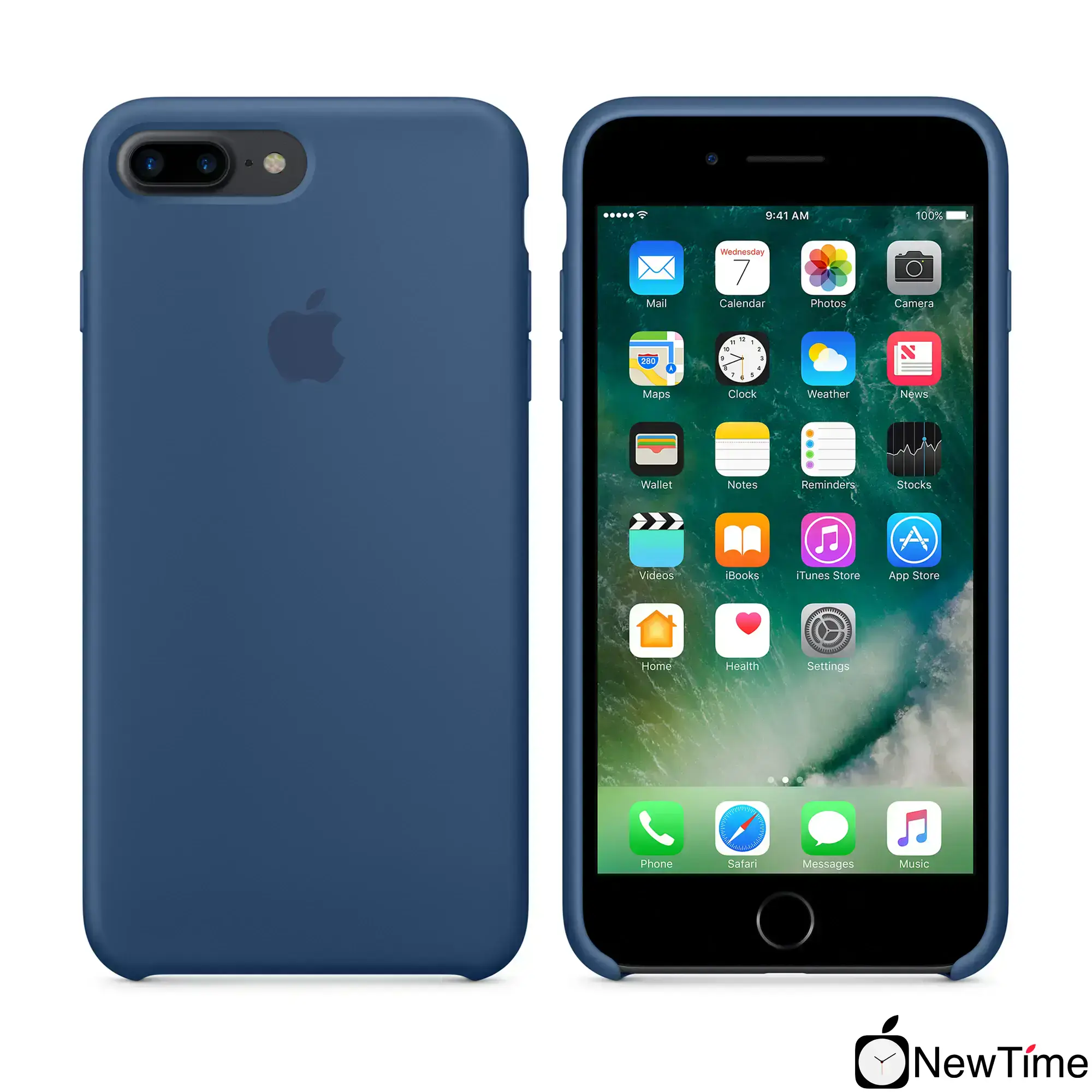 Чохол Apple iPhone 7/8 Plus Silicone Case - Ocean Blue (MMQX2)