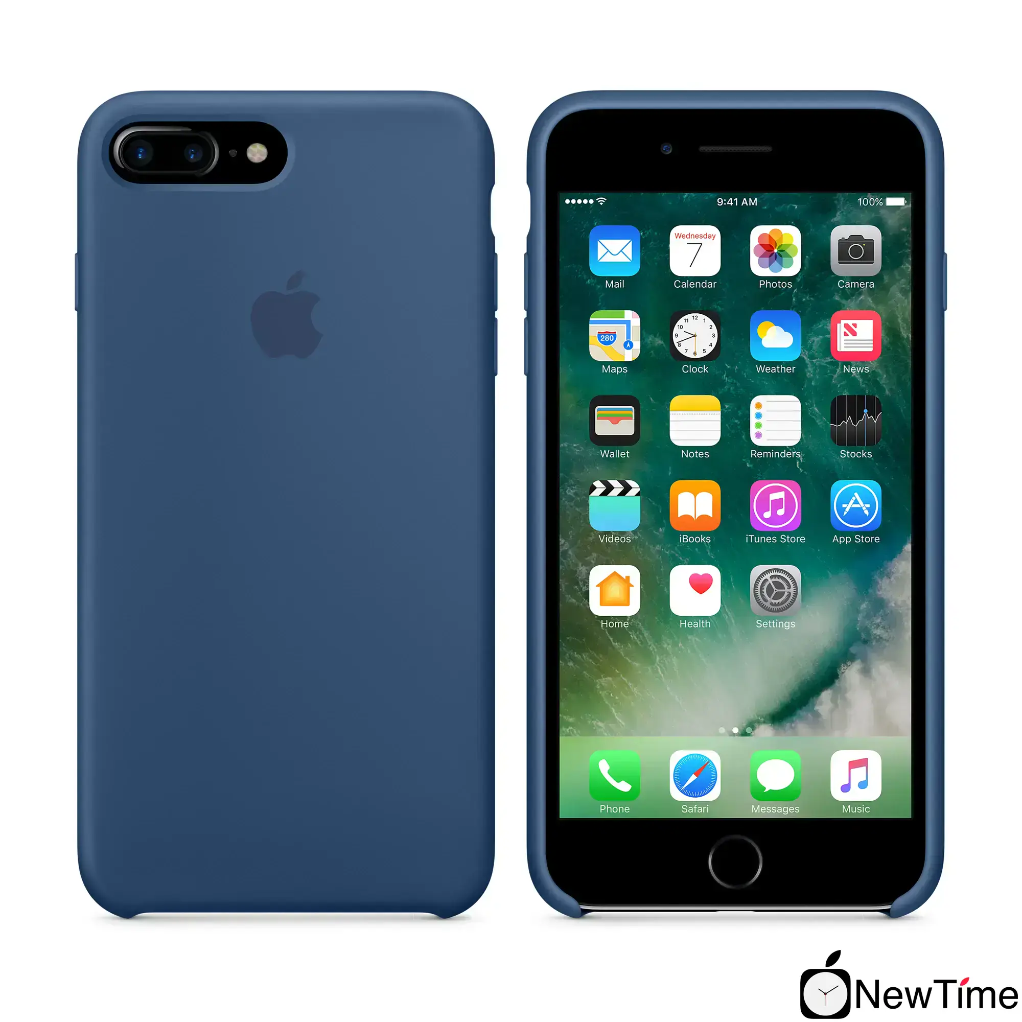 Чохол Apple iPhone 7/8 Plus Silicone Case - Ocean Blue (MMQX2)