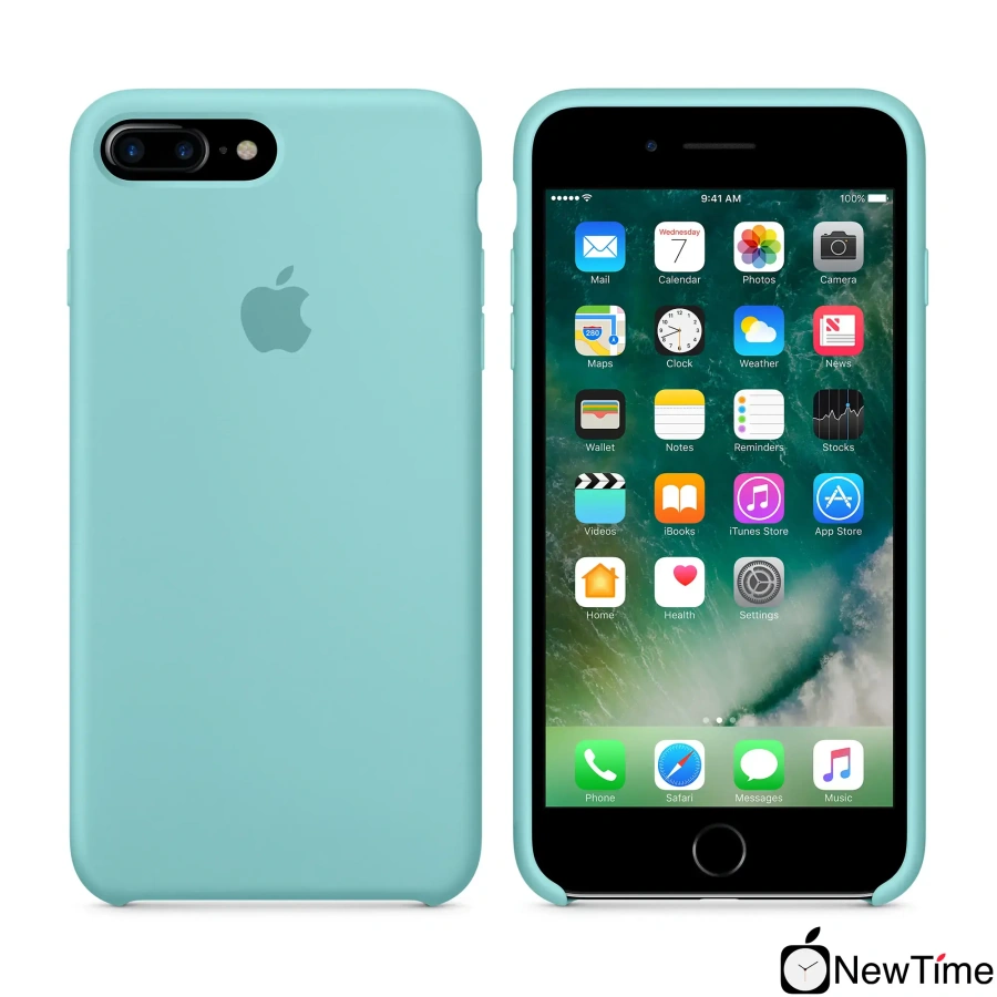 Чехол Apple iPhone 7/8 Plus Silicone Case - Sea Blue (MMQY2)