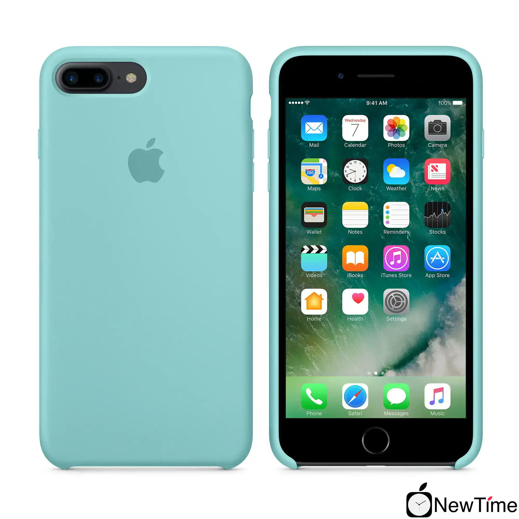 Чохол Apple iPhone 7/8 Plus Silicone Case - Sea Blue (MMQY2)