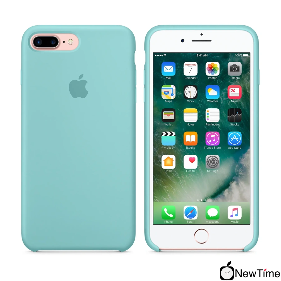 Чехол Apple iPhone 7/8 Plus Silicone Case - Sea Blue (MMQY2)