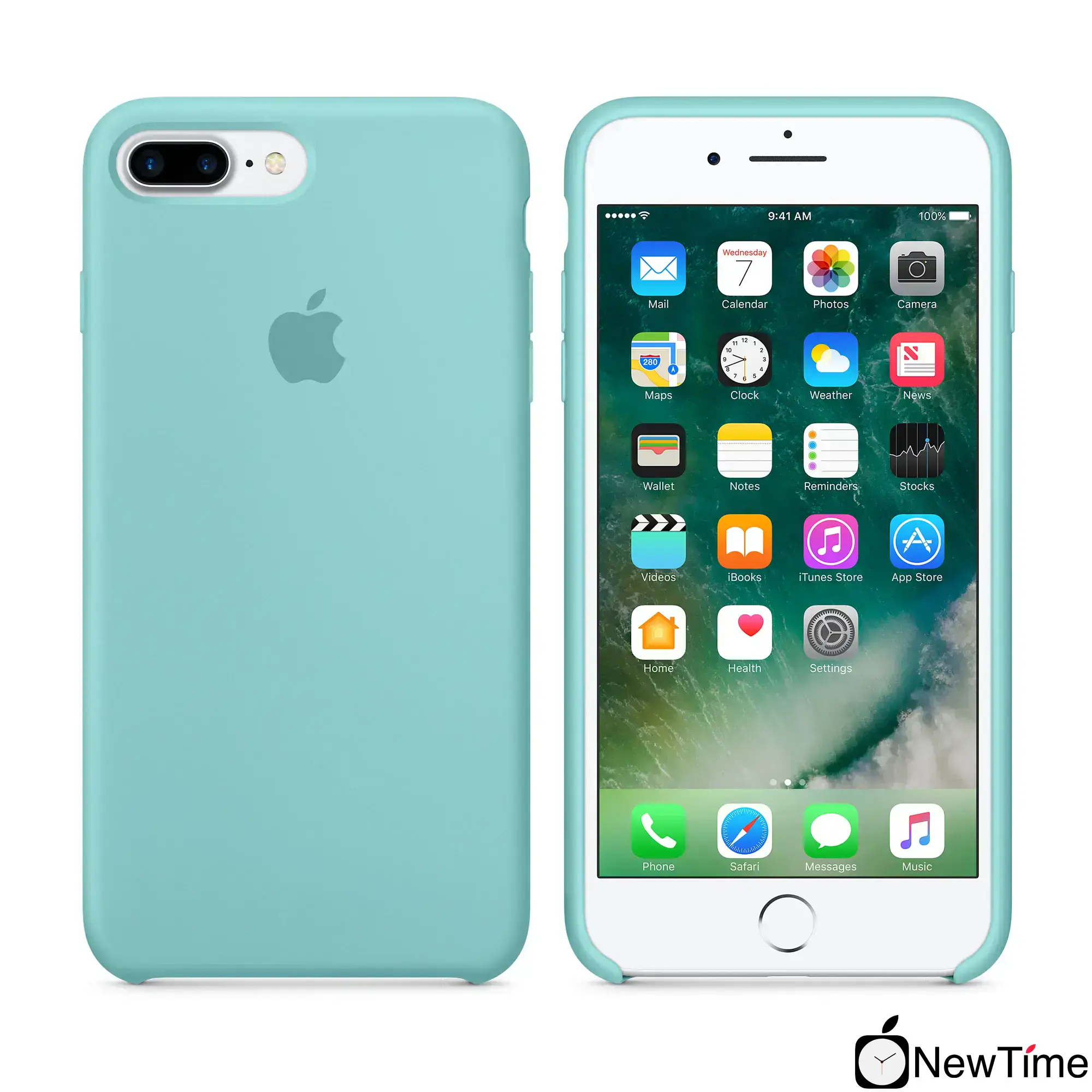 Чохол Apple iPhone 7/8 Plus Silicone Case - Sea Blue (MMQY2)