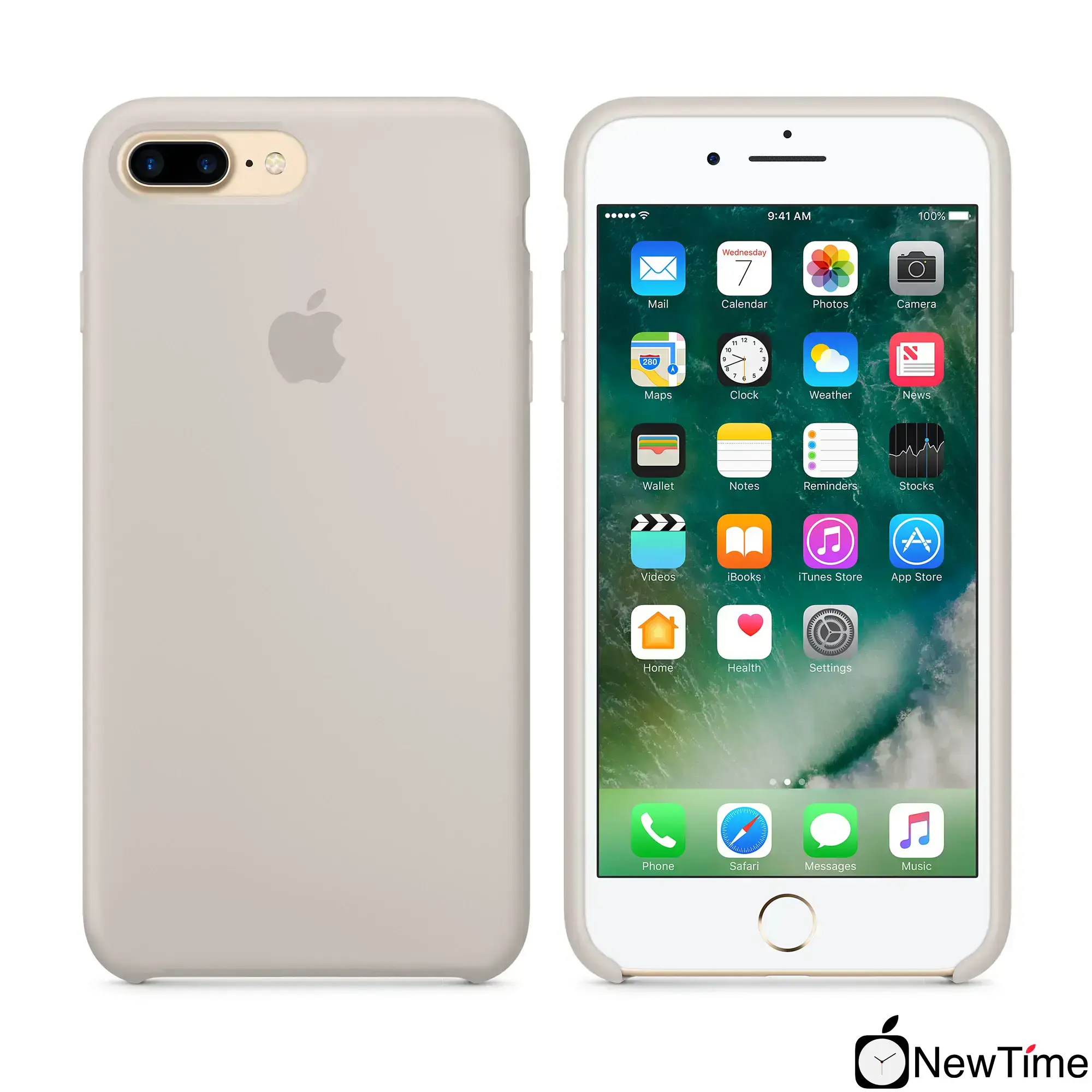 Чохол Apple iPhone 7/8 Plus Silicone Case - Stone (MMQW2)