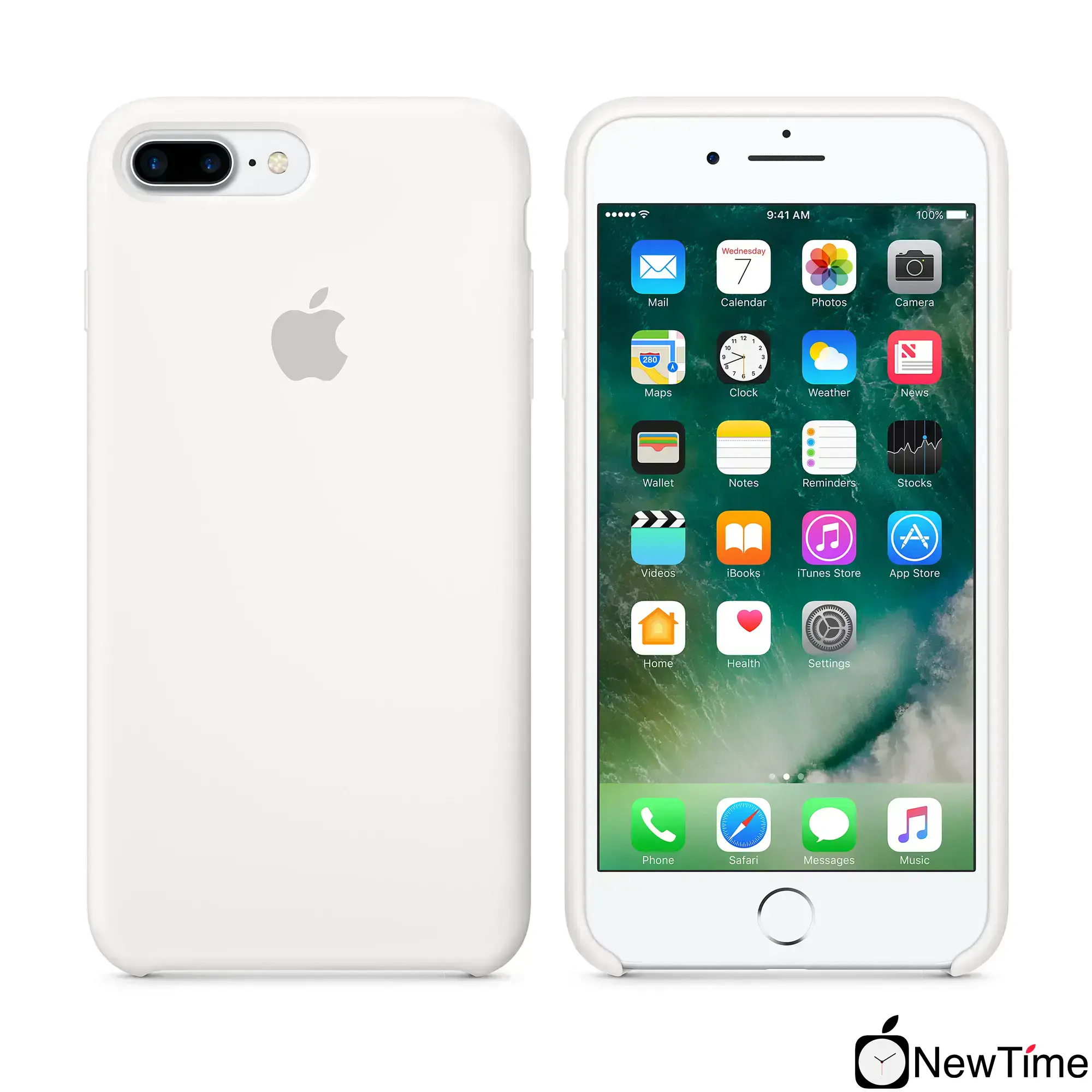 Чохол Apple iPhone 7/8 Plus Silicone Case - White (MMQT2, MQGX2)