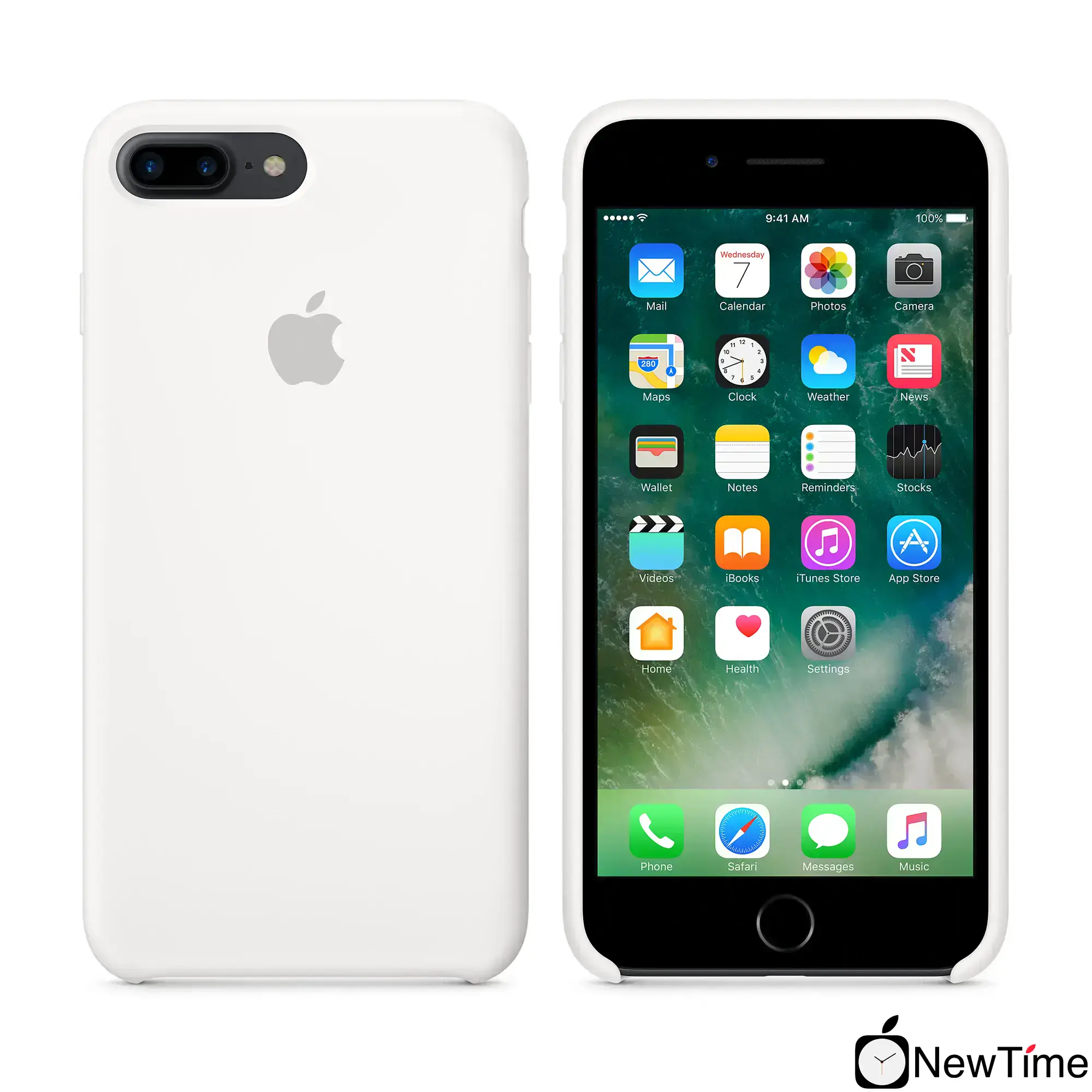 Чохол Apple iPhone 7/8 Plus Silicone Case - White (MMQT2, MQGX2)