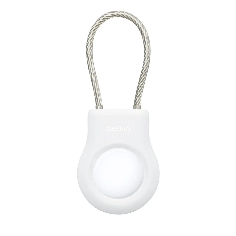 Belkin Secure Holder with Wire Cable for AirTag - White (HPTX2)