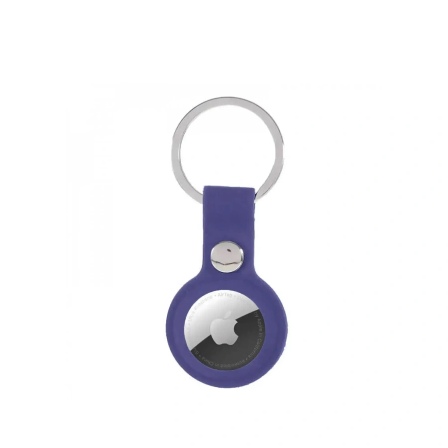 AirTag Silicone Key Ring Lux Copy Lavander Grey