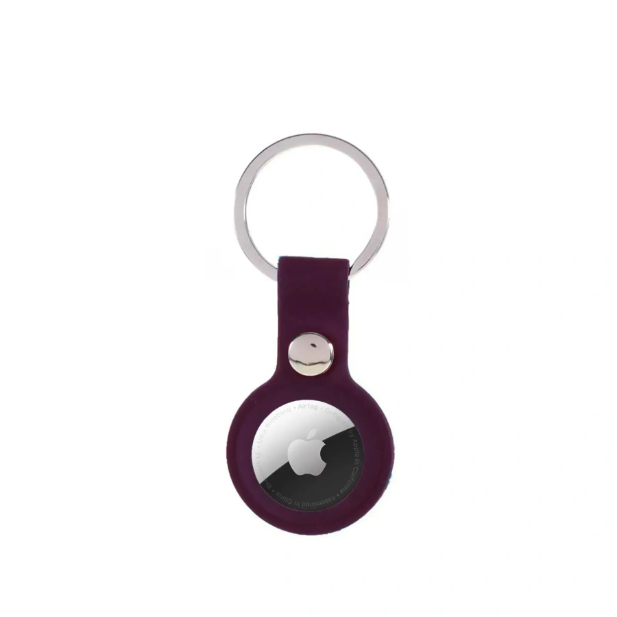 AirTag Silicone Key Ring Lux Copy Plum