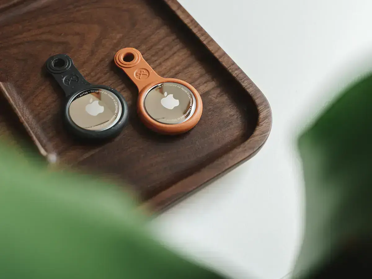 Эко-брелок с кольцом Woodcessories Bio Case Black для AirTag (13847)