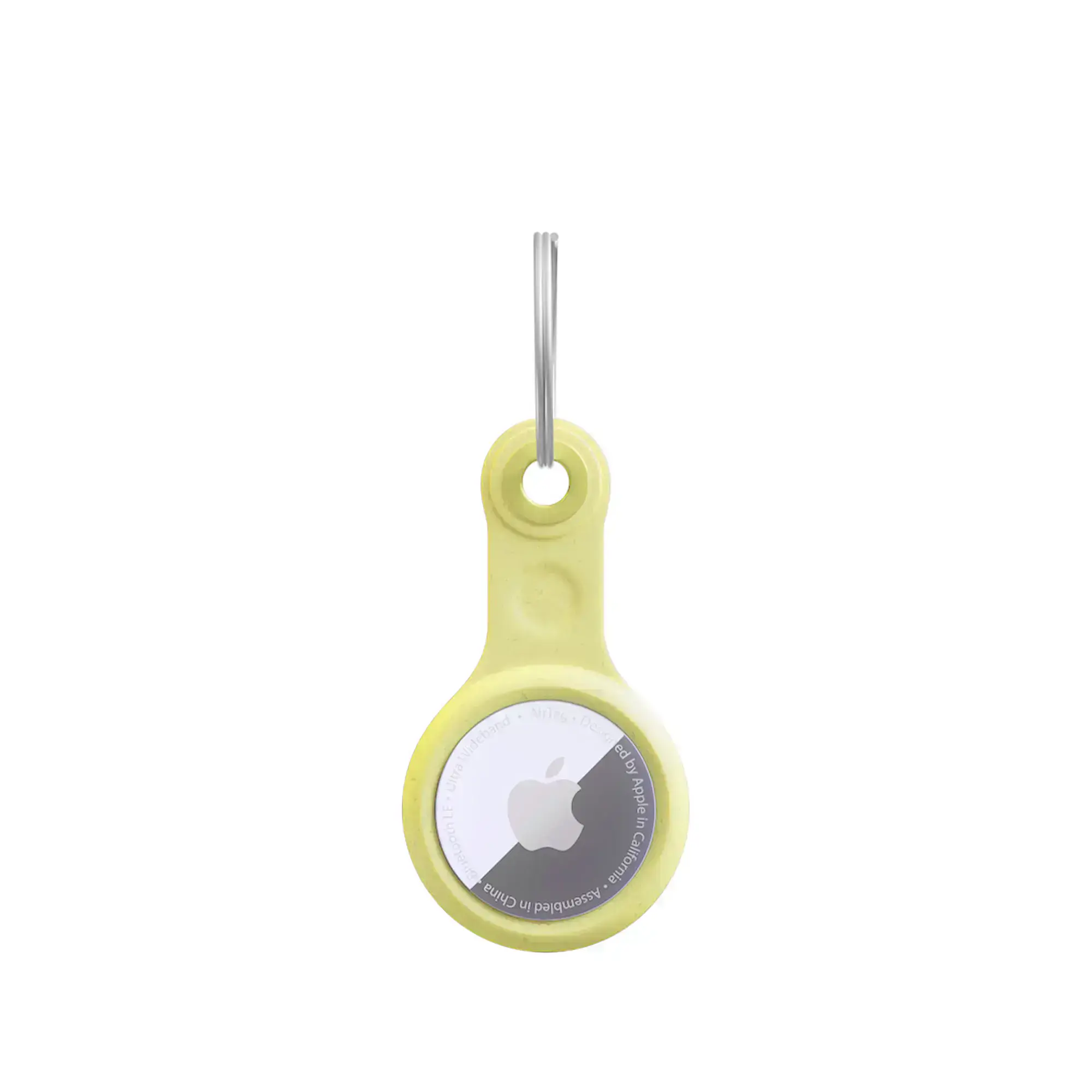 Эко-брелок с кольцом Woodcessories Bio Case Citrus Yellow для AirTag (13847-2)