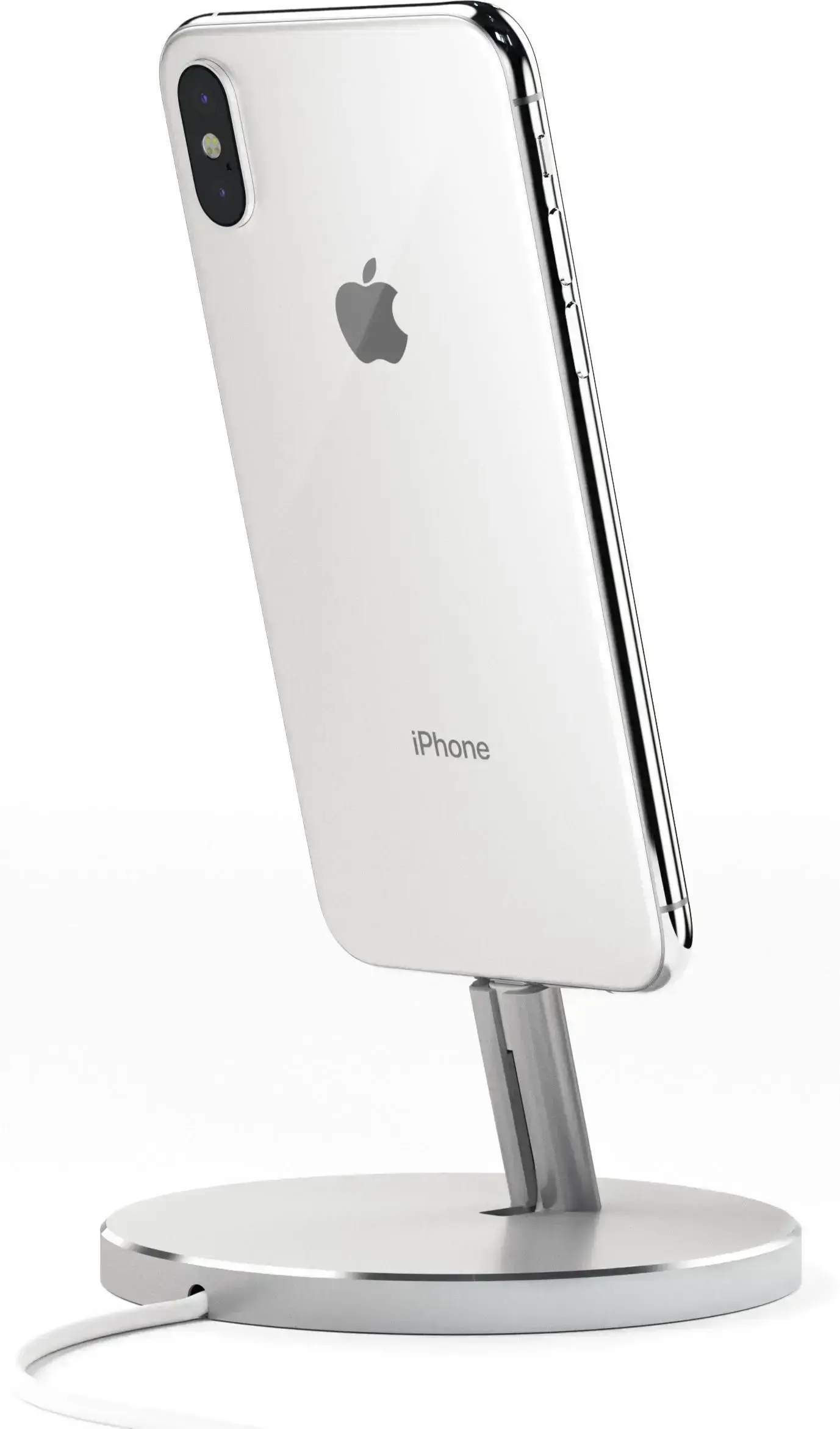 Док-станция Satechi Aluminum Desktop Charging Stand Silver for iPhone (ST-AIPDS)