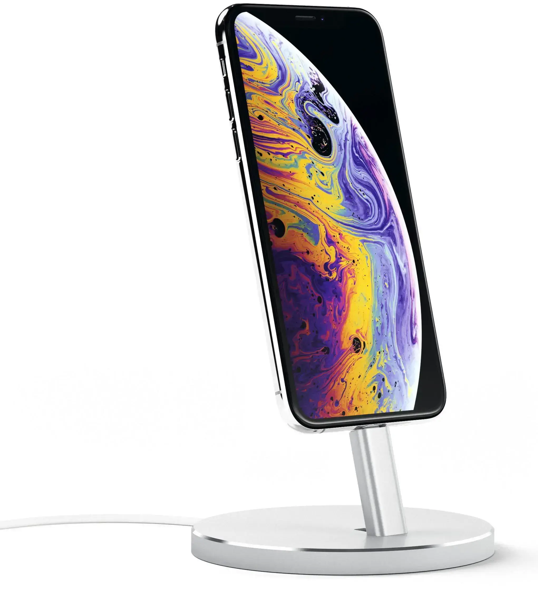 Док-станция Satechi Aluminum Desktop Charging Stand Silver for iPhone (ST-AIPDS)