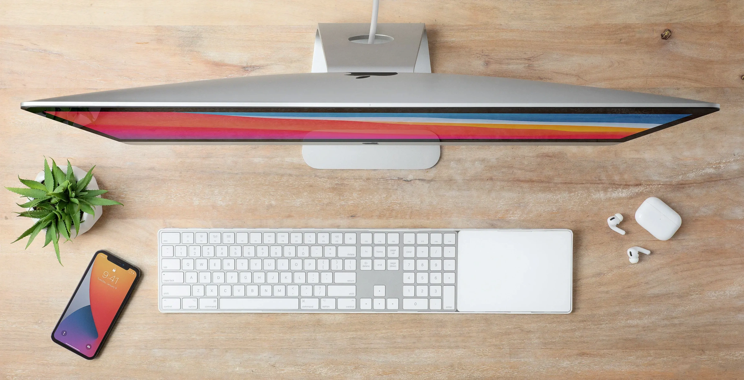 Twelve South MagicBridge Extended for Apple Magic Trackpad 2 + Magic Keyboard with Numeric Keypad - White