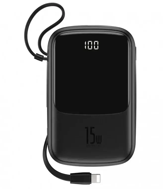 Зовнішній акумулятор Baseus Qpow 10000 mAh Black (PPQD-B01)