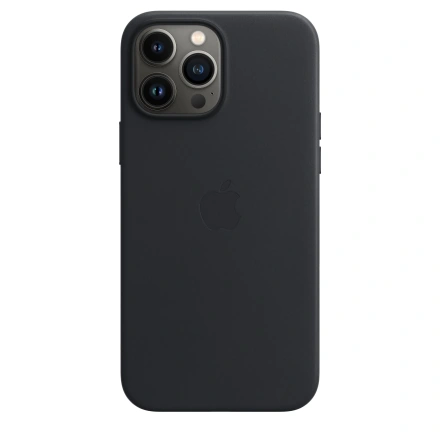 Чохол Apple iPhone 13 Pro Max Leather Case with MagSafe - Midnight (MM1R3)