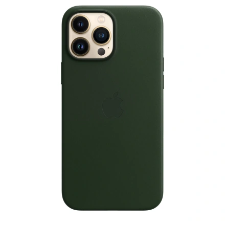 Чохол Apple iPhone 13 Pro Leather Case with MagSafe - Sequoia Green (MM1G3)