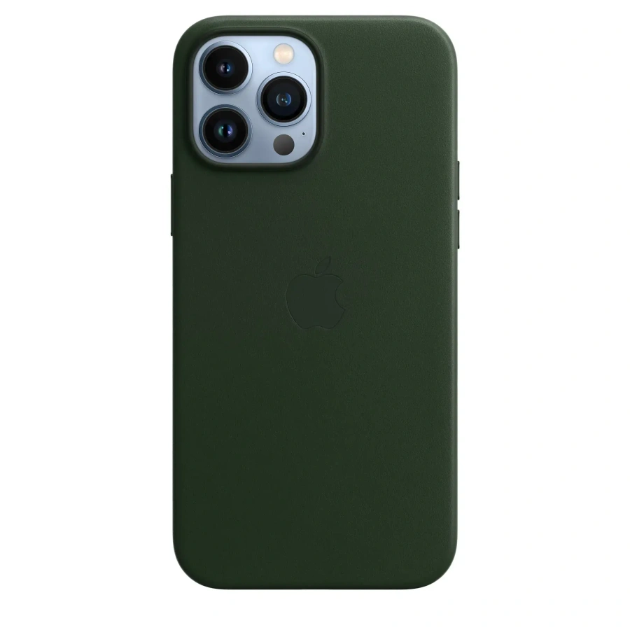 Чохол Apple iPhone 13 Pro Max Leather Case with MagSafe - Sequoia Green (MM1Q3)