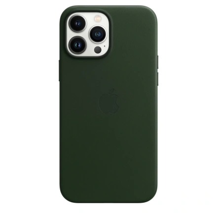 Чохол Apple iPhone 13 Pro Max Leather Case with MagSafe - Sequoia Green (MM1Q3)