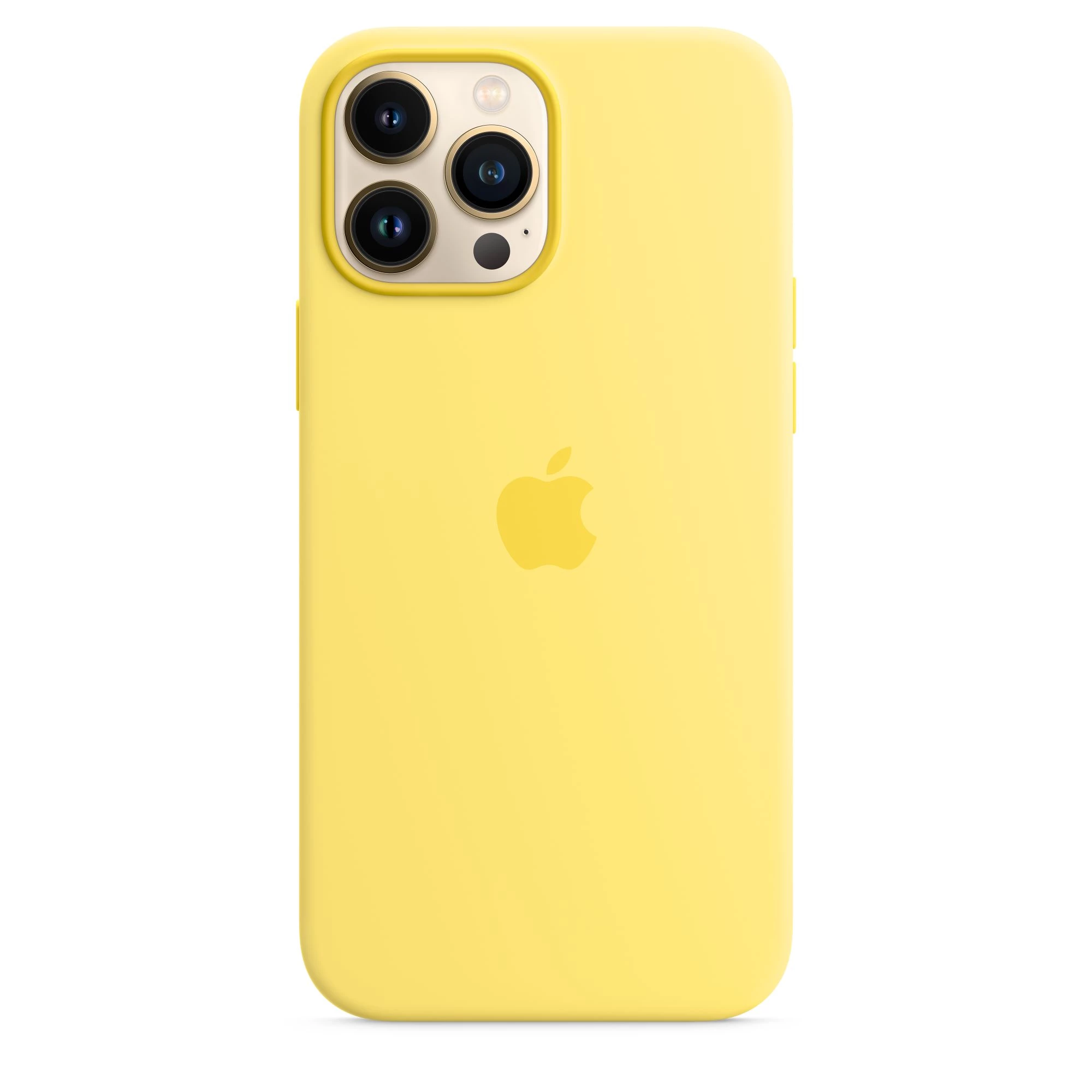 Чехол Apple iPhone 13 Pro Max Silicone Case with MagSafe - Lemon Zest (MN6A3)