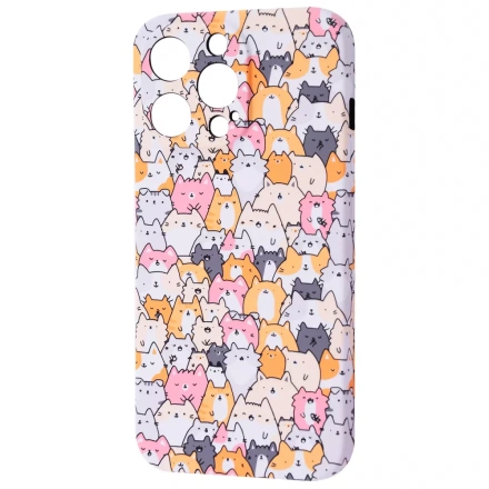 Чехол WAVE NEON X LUXO Cute Series iPhone 13 Pro Max - Сats mini