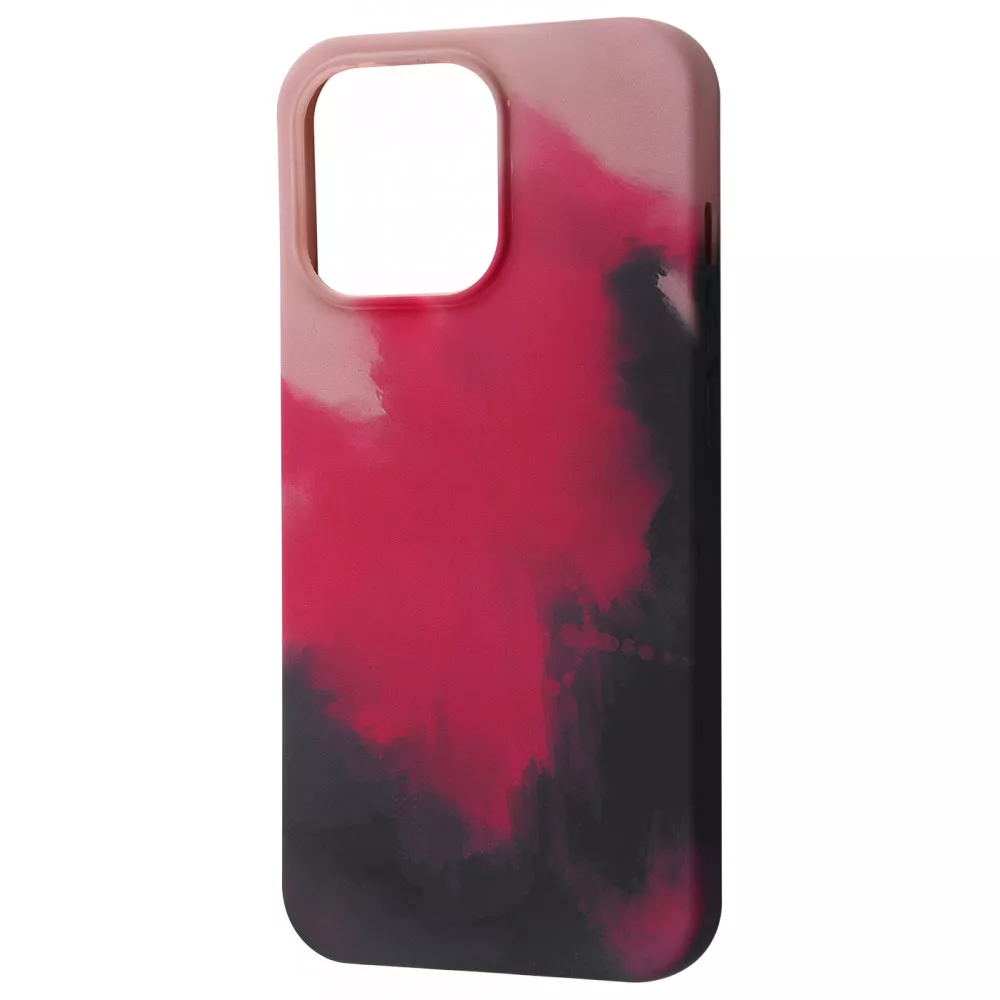 Чохол WAVE Watercolor Case iPhone 13 Pro - Pink/Black