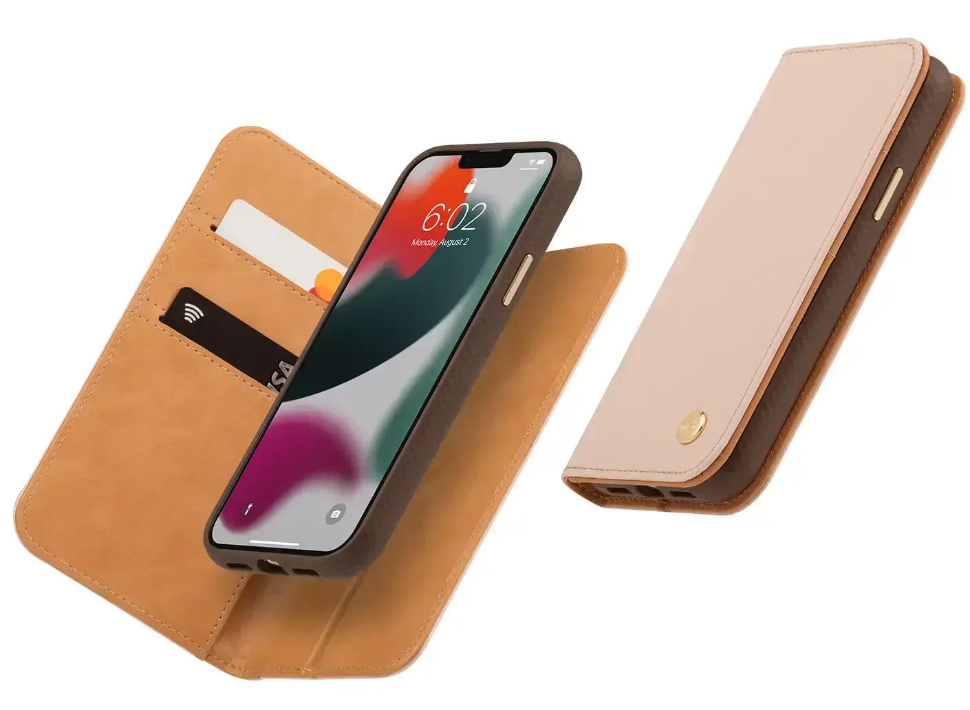 Чехол Moshi Overture Case with Detachable Magnetic Wallet Luna Pink for iPhone 13 Pro Max (99MO133304)