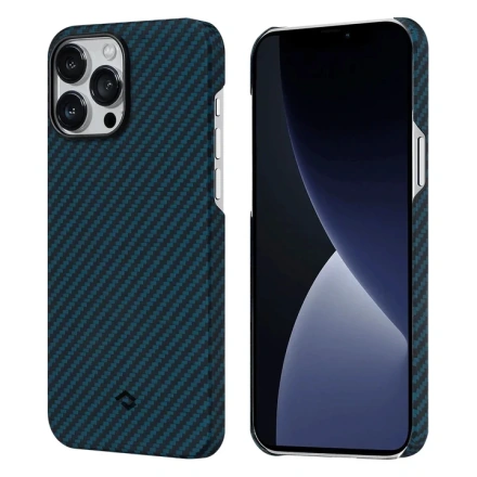 Чохол Pitaka MagEZ Case 2 Twill Black/Blue for iPhone 13 Pro Max (KI1308PM)
