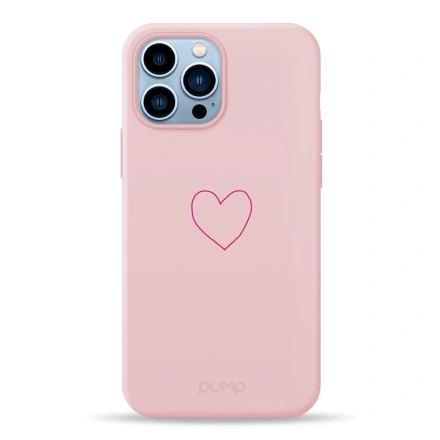 Чехол Pump Silicone Minimalistic Case for iPhone 13 Pro Max - Krivoe Heart (PMSLMN13PROMAX-6/312)