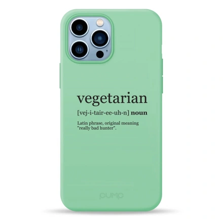 Чохол Pump Silicone Minimalistic Case for iPhone 13 Pro Max - Vegetarian Wiki (PMSLMN13PROMAX-4/253)