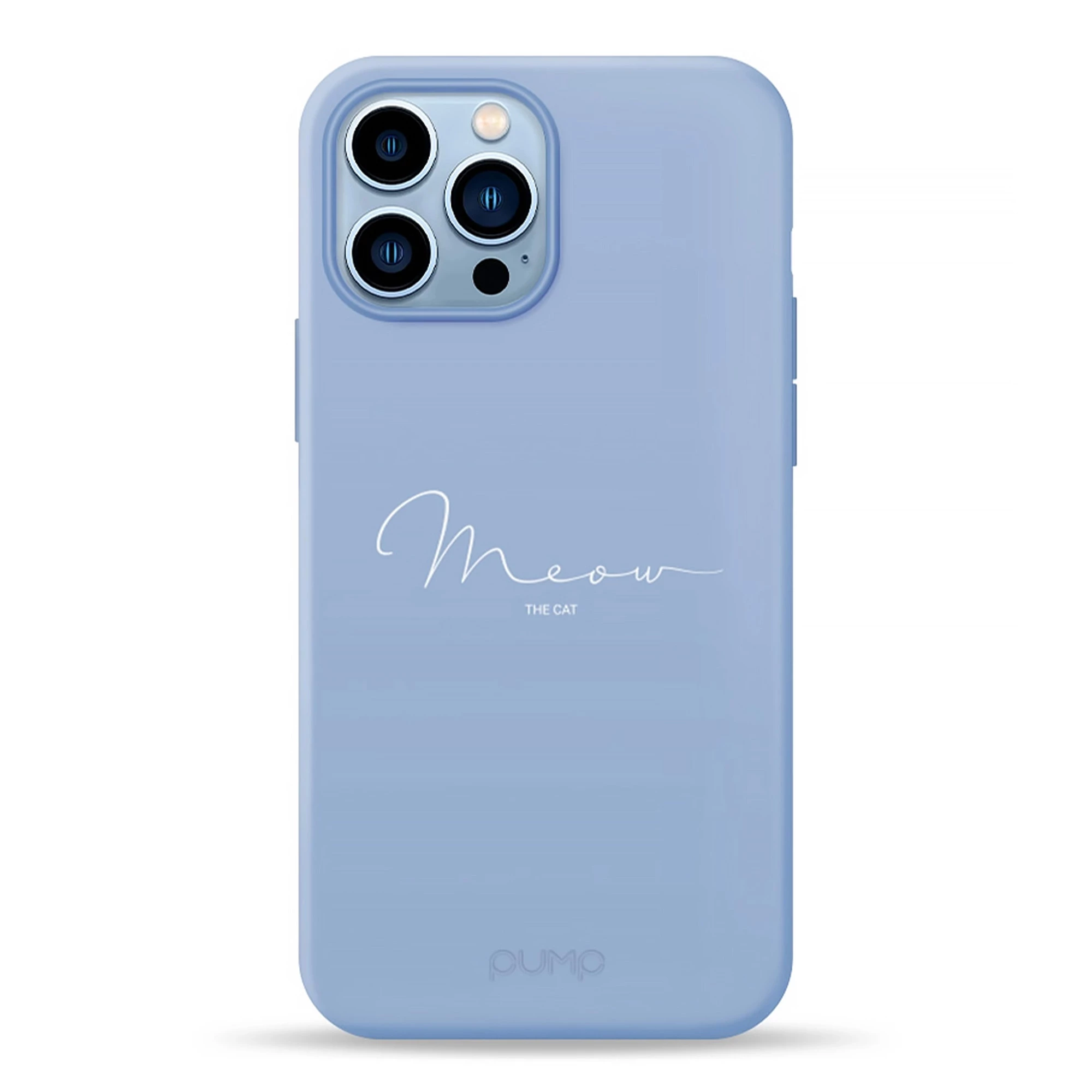 Чохол Pump Silicone Minimalistic Case for iPhone 13 Pro Max - Meow Blue (PMSLMN13PROMAX-1/249)